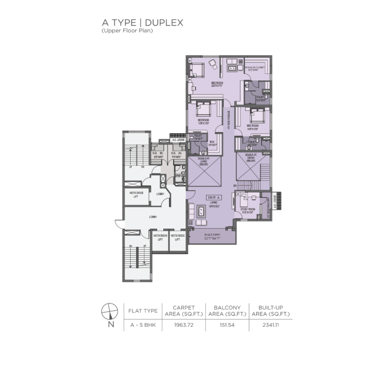 Prasad Group :: Altitude 16 :: A Type (Duplex)